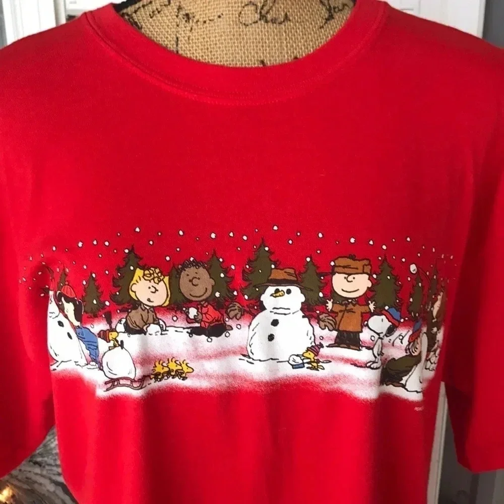 "Peanuts" Christmas Tshirt Size Large - Picture 4 of 6